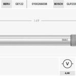 KIZDIRMA BUJİSİ FORD TRANSIT 4.4V V347 155 PS, PEUGEOT BOXER CITROEN JUMPER  EURO 5 2.2 HDI 2011 --> (4 AD )