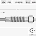 KIZDIRMA BUJİSİ 11V MITSUBISHI PAJERO 2,8 TD (4 AD )