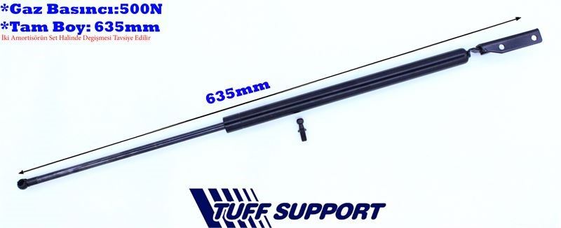 T610719-1.jpg BAGAJ AMORTİSÖRÜ SUZUKI CARRY SOL (UZUNLUK=635mm BASINÇ=500N) (2 AD ) - Görsel 1