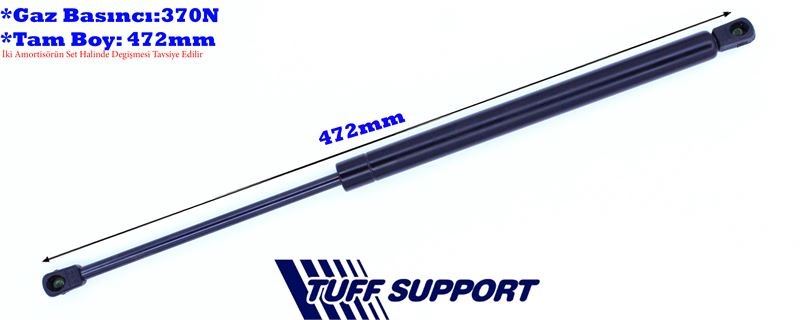 T612939-1.jpg BAGAJ AMORTİSÖRÜ OPEL CORSA C 00- (UZUNLUK=472mm BASINÇ=370N) (2 AD ) - Görsel 1