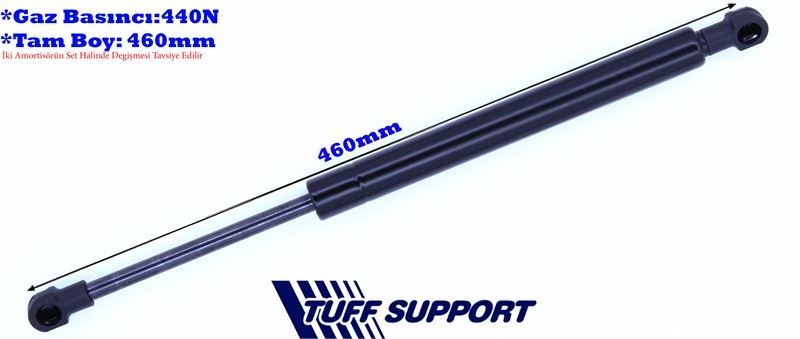 T613027-1.jpg BAGAJ AMORTİSÖRÜ PEUGEOT 308 07- (UZUNLUK=460mm BASINÇ=440N) (2 AD ) - Görsel 1
