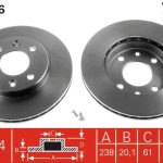 FREN DİSKİ ÖN RENAULT CLIO I-II,KANGOO,MEGANE I ,THALIA I II R11,R19,R21 86-95 R9 84-89 (1 TK )