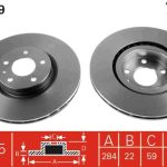 FREN DİSKİ ÖN FIAT DOBLO III 09-- EGEA OPEL COMBO 2012 >> (1 TK )