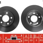 FREN DİSKİ ARKA OPEL ASTRA F-G-H-J COMBO 04> CORSA C 03> MERIVA 03-10 MERIVA B 10> ZAFIRA A B (1 TK )