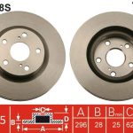 FREN DİSKİ ÖN TOYOTA  AURIS 10> AURIS TOURING SPORTS 13> CAMRY 06> RAV 4 III 05> RAV 4 IV 12> ZELAS (1 TK )