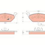FREN BALATASI ÖN VW BORA CADDY III GOLF IV- V JETTA III  NEW BEETLE, POLO / AUDI A3-S3 / SEAT LEON (1 TK )