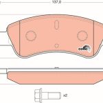 DİSK FREN BALATASI ÖN CITROEN BERLINGO-C-ELYSEE-C2-C3-C4-XSARA / DS 3 (SA_-SB_) /  OPEL CORSA F  PEUGEOT PARTNER-1007-2008-206-207-208-301-307 (1 TK )