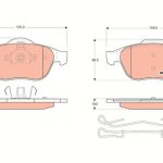 DİSK FREN BALATASI ÖN RENAULT ESPACE IV 02 >>, LAGUNA II 2001 >>, SCENIC I 00-2003, VEL SATIS 02 >> (1 TK )