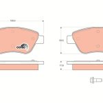 ÖN FREN BALATASI FIAT BRAVO II FIORINO PANDA STILO 05> CITROEN NEMO 10> PEUGEOT BIPPER 10>FİŞSİZ (1 TK )
