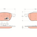 DİSK FREN BALATASI ÖN FORD C-MAX FOCUS C-MAX 03-2007 FOCUS 04> GRAND C-MAX 10> KUGA I-II (1 TK )