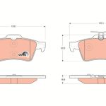 ARKA FREN BALATASI RENAULT LAGUNA-III / CITROEN C5-III / FORD CMAX FOCUS II-III KUGA II TOURNEO CON (1 TK )