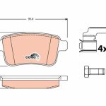 DİSK FREN BALATASI ARKA RENAULT KANGOO III 2008-- MERCEDES CITAN (1 TK )