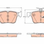 DİSK FREN BALATASI ARKA VW GOLF 2013> / PASSAT 2014> / AUDI A3 2012> / SEAT LEON 12> / SKODA SUPERB (1 TK )