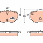 ARKA FREN BALATASI PEUGEOT 208-II 308-II 3008 PARTNER-RIFTER / CITROEN C4 PICASSO-II BERLINGO / (1 TK )