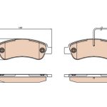 DİSK FREN BALATASI ARKA FIAT DUCATO III PEUGEOT BOXER III CITROEN JUMPER III (1 TK )