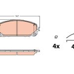 Disk Fren Balatası Ön JEEP JEEP CHEROKEE 2013- Disk Fren Balatası Ön JEEP JEEP CHEROKEE 2013- (1 TK )