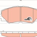 FREN BALATASI ÖN TOYOTA COROLLA 07-12 AURIS 07-12 URBAN CRUISER 09> (1 TK )