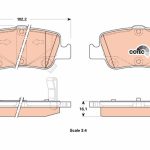 DİSK FREN BALATASI ARKA TOYOTA AURIS 06>, AURIS TOURING SPORTS 13>, AURIS VAN 13>, COROLLA 04> (1 TK )
