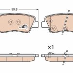 ARKA FREN BALATASI HYUNDAI ACCENT BLUE 11> ELANTRA 11> i20 15> i30 11> i40 11> TUCSON 15> / (1 TK )