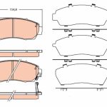 DİSK BALATASI ÖN HONDA CRV IV DTEC 4WD 12> (CRV RE6) (1 TK )