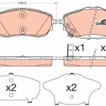 DİSK FREN BALATASI ÖN TOYOTA COROLLA 12> AURIS 12> AURIS TOURING SPORTS 13> AURIS VAN 13> (D4D) (1 TK )
