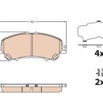 Disk Fren Balatası Ön NISSAN / INFINITI NISSAN X-TRAIL 2013- (1 TK )