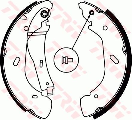 TRW-GS8690-1.jpg PABUÇLU FREN BALATASI ARKA FORD TRANSIT 2000 - 2006 (1 TK ) - Görsel 1