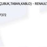 ANTEN KOMPLE (ÇUBUK TABAN KABLO) RENAULT R9- R11- R12- R19- R21 7702127372 . (1 AD )