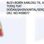 BUJİ KABLO (SARI) TK FIAT DKŞ DOĞAN ŞAHİN KARTAL 124 EM MOTOR (1 TK )