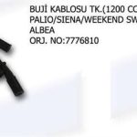 BUJİ KABLOSU TK 7776810 FIAT PALIO SIENA WEEKEND SW ALBEA 1/2 İE 8W (1 TK )