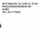 BUJİ KABLOSU TK 7776810 FIAT PALIO SIENA WEEKEND SW ALBEA 1/2 İE 8W (1 TK )