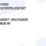 ANTEN TABANI FORD FOCUS MONDEO SCORPIO ESCORT KA FIESTA FOCUS CMAX CONNECT 227 TRANSIT 184 (1-03G) (1 AD )