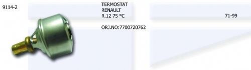 UNV.9114-2-1.jpg TERMOSTAT RENAULT R12 75C (1 AD ) - Görsel 1