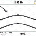 (SWF) SİLECEK SÜPÜRGESİ (X2) 600/600MM MUZ TIP MERCEDES C CLASS (1 TK )