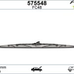 SİLECEK SÜPÜRGESİ UNIVERSAL GRAFİTLİ TELLİ 480 MM 19" (1 AD )