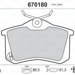 ARKA FREN BALATASI VW GOLFIII-IV AUDI A1-A3-A4-A6-A8 SEAT CORDOBA LEON TOLEDO IBIZA (1 TK )