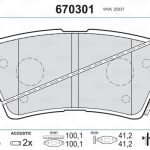 ARKA FREN BALATASI HYUNDAI ACCENT BLUE 11> ELANTRA 11> i20 15> i30 11> i40 11> TUCSON 15> / (1 TK )