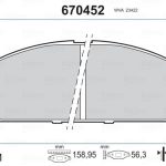 DİSK FREN BALATASI ÖN NISSAN X-TRAIL 2001 >> (1 TK )