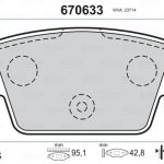 FREN BALATASI  ARKA FIAT BRAVO II, MULTIPLA, STİLO, STİLO MULTİ WAGON 99 - (1 TK )
