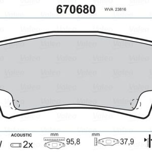 DİSK FREN BALATASI ARKA TOYOTA COROLLA 1997 - 2007 (1 TK )