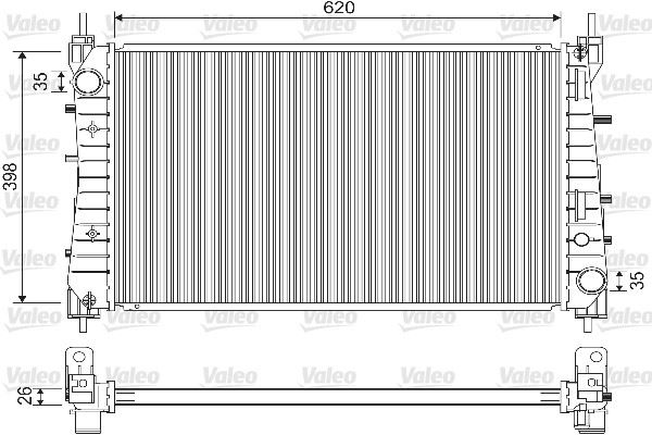 VL733203-1.jpg RADYATÖR (BRZ) FIAT LINEA MULTİJET 1.3 1.6 D, T-JET 1.4 (1 AD ) - Görsel 1