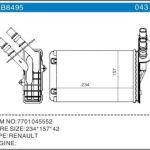 KALORİFER RADYATÖRÜ  CLİO II -THALIA 1,5 DCI-SYMBOL 1.4-1.5 DCI 1998-08 (1 AD )